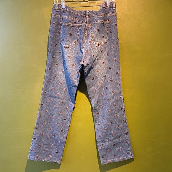 Lilly Pulitzer Dog Embroidered Blue Jeans - Picture 4 of 4